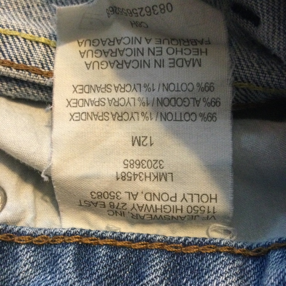 Lee Womens Light Blue Denim Capri High Rise Jeans Size 12 - Picture 6 of 6